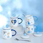 Load image into Gallery viewer, Disney Frozen Princess Theme Ceramic Mug with Lid and Spoon