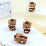 Load image into Gallery viewer, Cute and Creative Coffee Bear Shaped Mechanical Pencil Sharpener