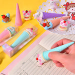 Load image into Gallery viewer, ICE-CREAM CONE SHAPED ERASERS FOR KIDS