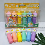 Load image into Gallery viewer, CUTE DUCK HIGHLIGHTER PEN SET (PACK OF 6)