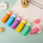 Load image into Gallery viewer, CUTE DINOSAUR SHAPED HIGHLIGHTERS (PACK OF 6)
