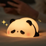 Load image into Gallery viewer, Cute Lazy Panda Design Silicone LED Night Lamp