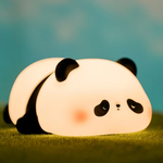 Load image into Gallery viewer, Cute Lazy Panda Design Silicone LED Night Lamp