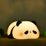 Load image into Gallery viewer, Cute Lazy Panda Design Silicone LED Night Lamp