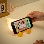 Load image into Gallery viewer, Cute Lying Flat Duck Design Silicone LED Night Lamp for Kids