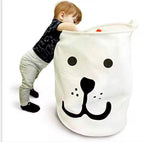 Load image into Gallery viewer, Bear Face Kids Storage Basket