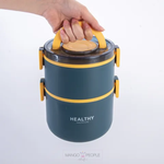 Load image into Gallery viewer, 2-Layer Plastic Lunch Box-1600 Ml