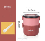 Load image into Gallery viewer, 2-Layer Plastic Lunch Box-1600 Ml