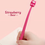 Load image into Gallery viewer, CUTE STRAWBERRY BEAR SILICONE GEL PEN