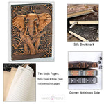 Load image into Gallery viewer, 3D Embossed Leather With Elephant Journal
