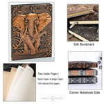 Load image into Gallery viewer, 3D Embossed Leather With Elephant Journal