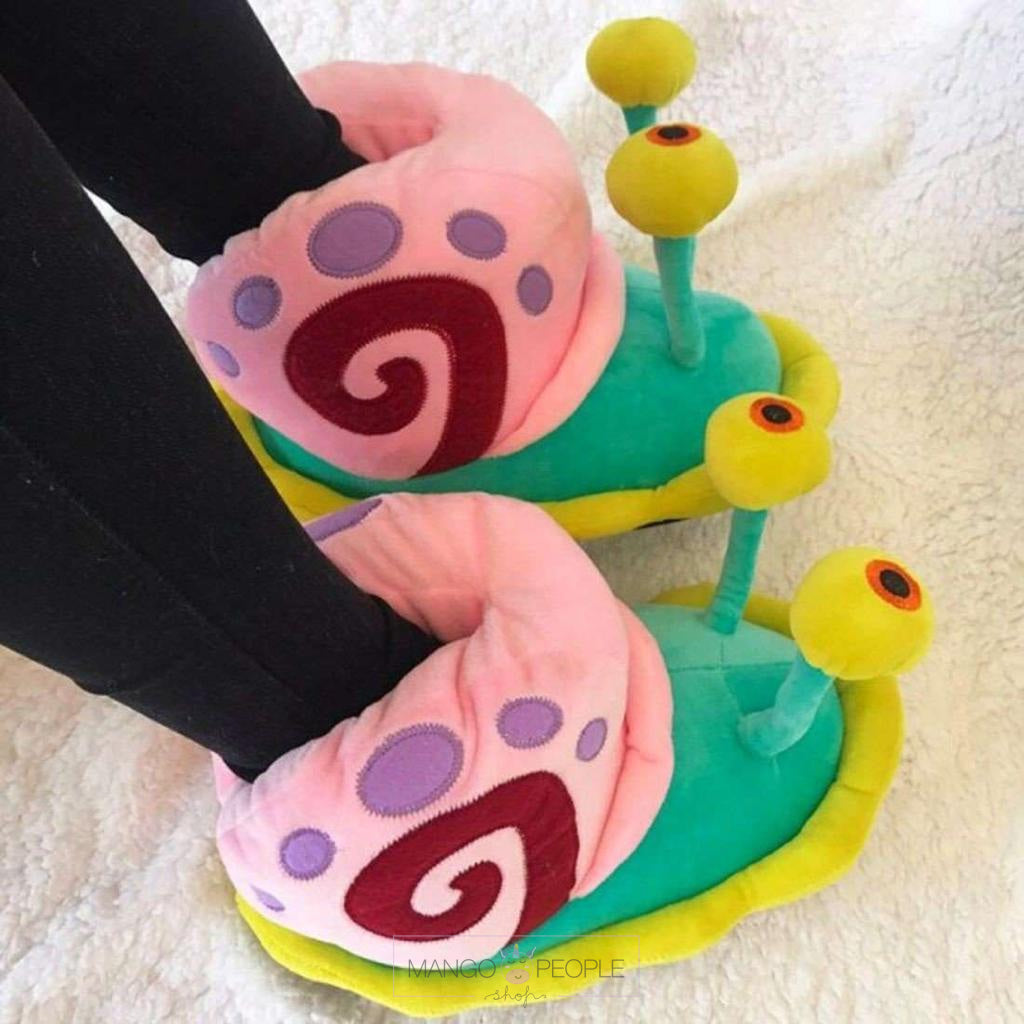 Multicolor Snail Soft Plush Shoe