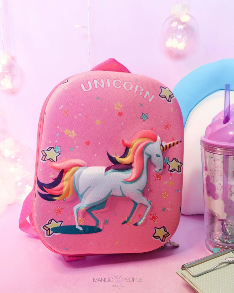 3D Unicorn Backpack & Pencils Organiser Bag iBazaar Only Bag 