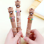 Load image into Gallery viewer, Coffee Bear 10-in-1 Ball Point Pen