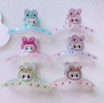 Load image into Gallery viewer, Sparkle Grin Bunny Claw Clips