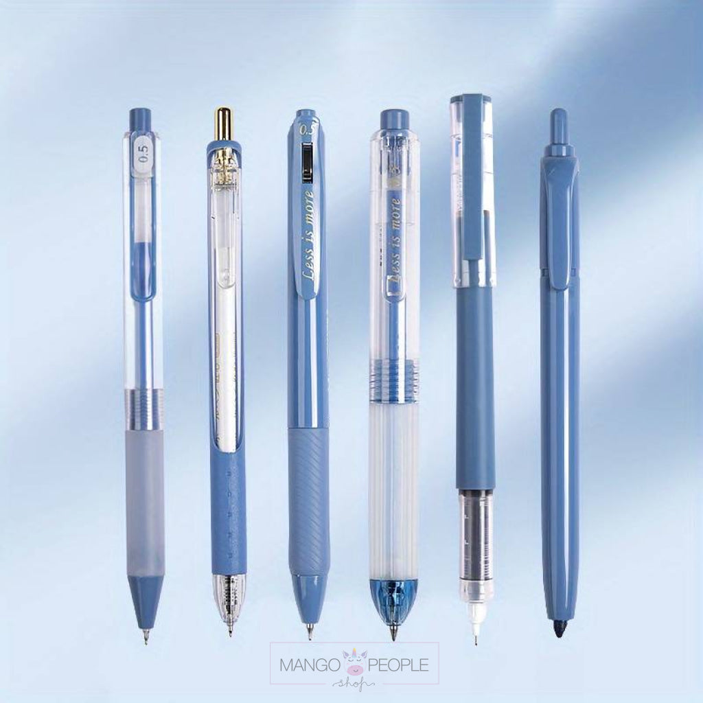 6-Pack Of Retractable Gel Pens With 0.5Mmnibs Stationery