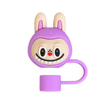 Load image into Gallery viewer, Labubu Straw Cap – Reusable Silicone Cover for Tumblers & Sippers