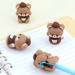 Load image into Gallery viewer, Cute and Creative Coffee Bear Shaped Mechanical Pencil Sharpener