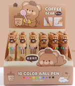 Load image into Gallery viewer, Coffee Bear 10-in-1 Ball Point Pen