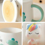 Load image into Gallery viewer, Adorable Baby Animal Theme Ceramic Mug With Lid