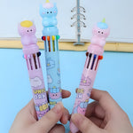Load image into Gallery viewer, Cute Unicorn Topper Design 10-in-1 Retractable Ball Point Pen