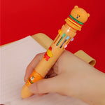 Load image into Gallery viewer, FUN FAST FOOD EATABLE MULTI-COLOR 10-IN-1 BALL POINT PEN