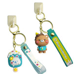 Load image into Gallery viewer, Happy Bear & Summer Ice-Cream Design Rabbit Premium Keychain Set