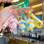 Load image into Gallery viewer, Happy Bear & Summer Ice-Cream Design Rabbit Premium Keychain Set