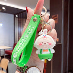 Load image into Gallery viewer, Premium Quality 3D Cartoon Rabbit & Carrot Keychains