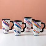 Load image into Gallery viewer, Unicorn Printed Long Ceramic Mug with Lid