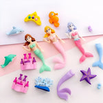 Load image into Gallery viewer, Magical Mermaid Theme Eraser Set ( Pack of 1 , 5pcs in each pack )