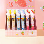 Load image into Gallery viewer, CUTE BUNNY DESIGN 10-IN-1 BALL POINT PEN