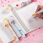 Load image into Gallery viewer, CUTE BUNNY DESIGN 10-IN-1 BALL POINT PEN