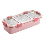 Load image into Gallery viewer, Slim Tiffin 3-Compartment Stainless Steel Lunch Box