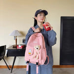 Load image into Gallery viewer, Kawaii Charm Backpack – Plush Edition
