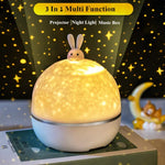 Load image into Gallery viewer, Bunny Galaxy Birthday Projector Lamp