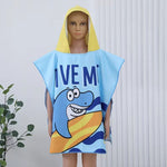 Load image into Gallery viewer, Kids Hooded Poncho Towel