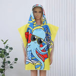 Load image into Gallery viewer, Kids Hooded Poncho Towel