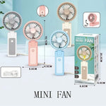 Load image into Gallery viewer, Compact Handheld Rechargeable Fan