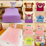 Load image into Gallery viewer, Plush Cartoon Cushion Blanket Combo