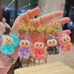 Load image into Gallery viewer, Glitter Buddy Keychains – Sparkly Cute Character Charms