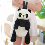 Load image into Gallery viewer, Huggy Panda Plush Backpack – Adorable & Comfy Carry