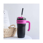 Load image into Gallery viewer, Sippy Quirks – Designer Handle Tumbler with Straw