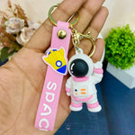 Load image into Gallery viewer, Adorable 3D Cartoon Theme Astronaut & Dinosaur Premium Keychains for Kids Cartoon Keychains