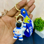 Load image into Gallery viewer, Adorable 3D Cartoon Theme Astronaut & Dinosaur Premium Keychains for Kids Cartoon Keychains