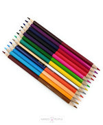 Load image into Gallery viewer, Adorable Unicorn And Space Theme Double Pencil Colors Combo Pack Of 24- Multicolor Pencils
