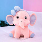 Load image into Gallery viewer, Adorable Plush Pink Elephant Stuffed Toy Soft