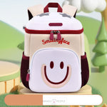 Load image into Gallery viewer, Adorable Smiling Face Design Kids School Backpack Beige