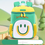 Load image into Gallery viewer, Adorable Smiling Face Design Kids School Backpack Green