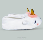 Load image into Gallery viewer, Adorable Unicorn Winter Plush Slippers